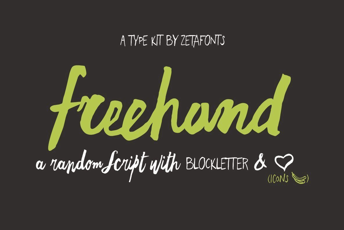 Freehand Brush Font preview